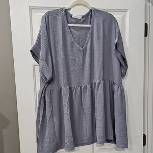 Womens Blouse - Chic Soul - Oversized 1x - Lavender Color
